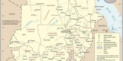 Mapa dels estats del Sudan